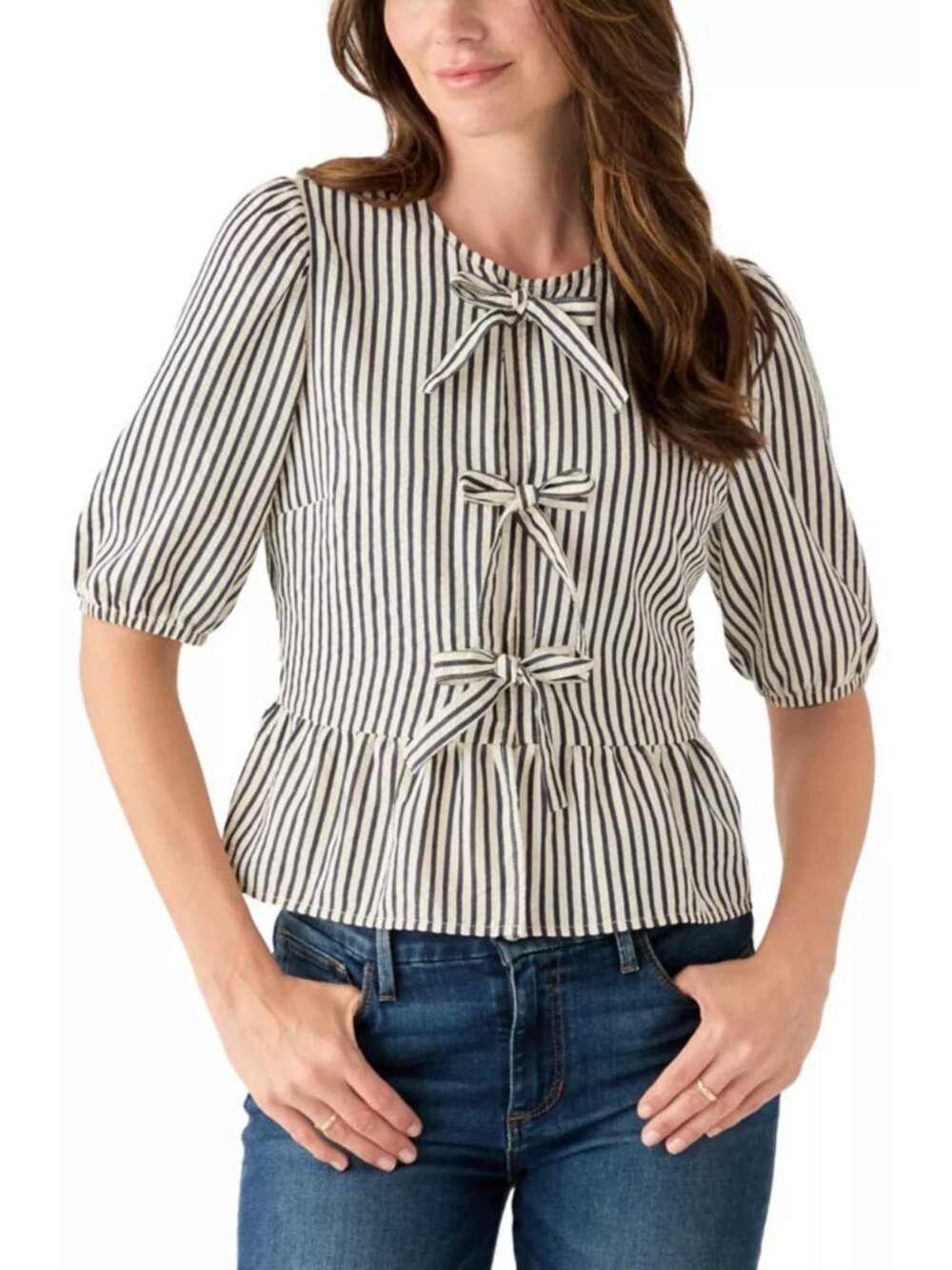 Cece Bow Tie Front Top